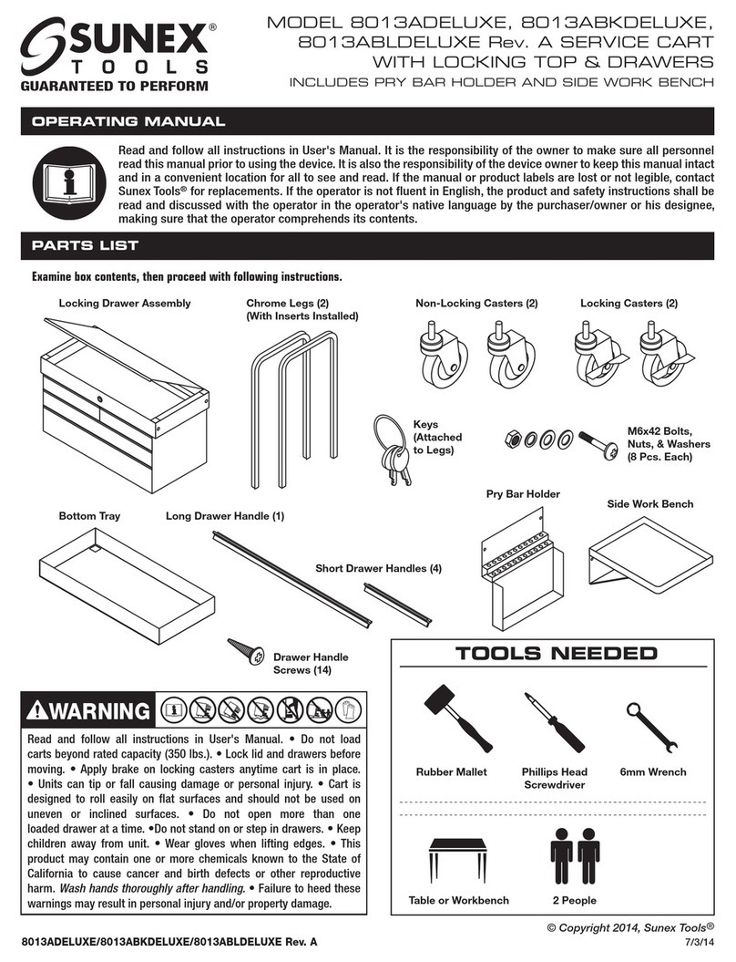 Sunex 8013ADELUXE operating manual