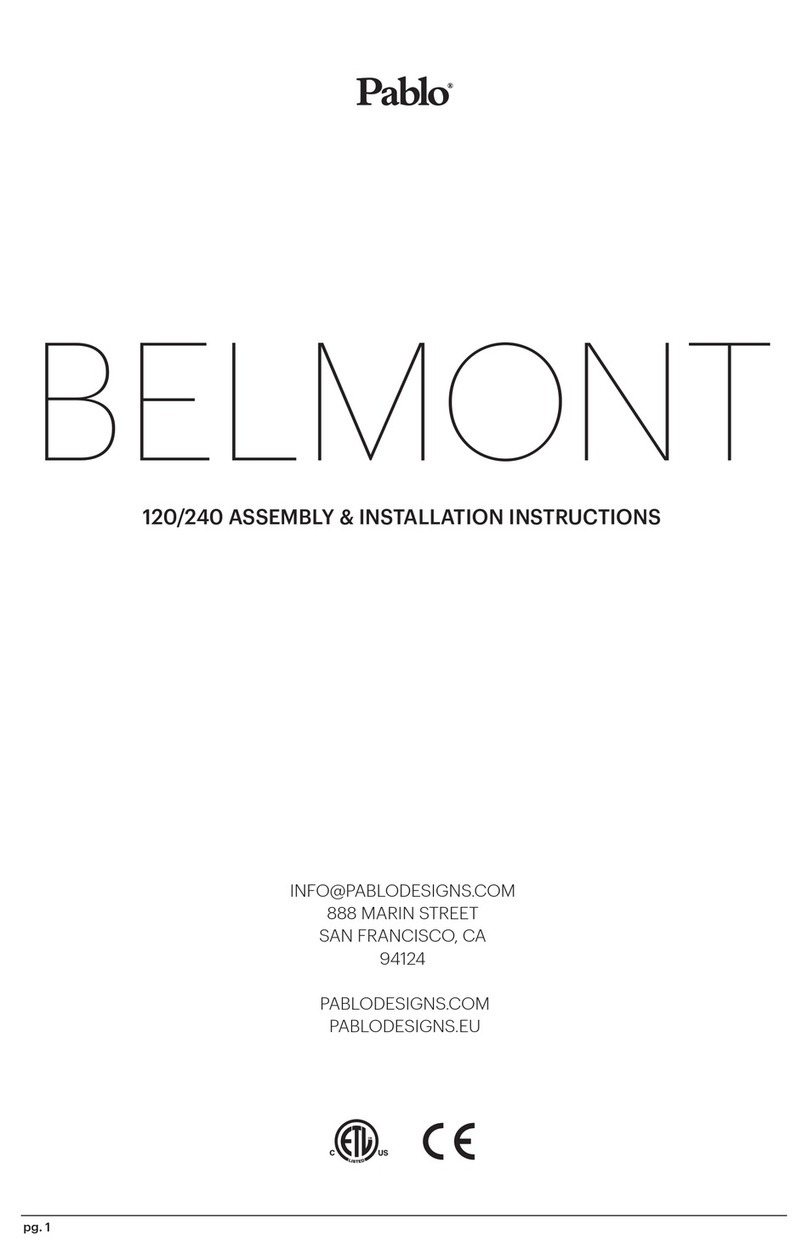 Pablo BELMONT Assembly/installation instructions