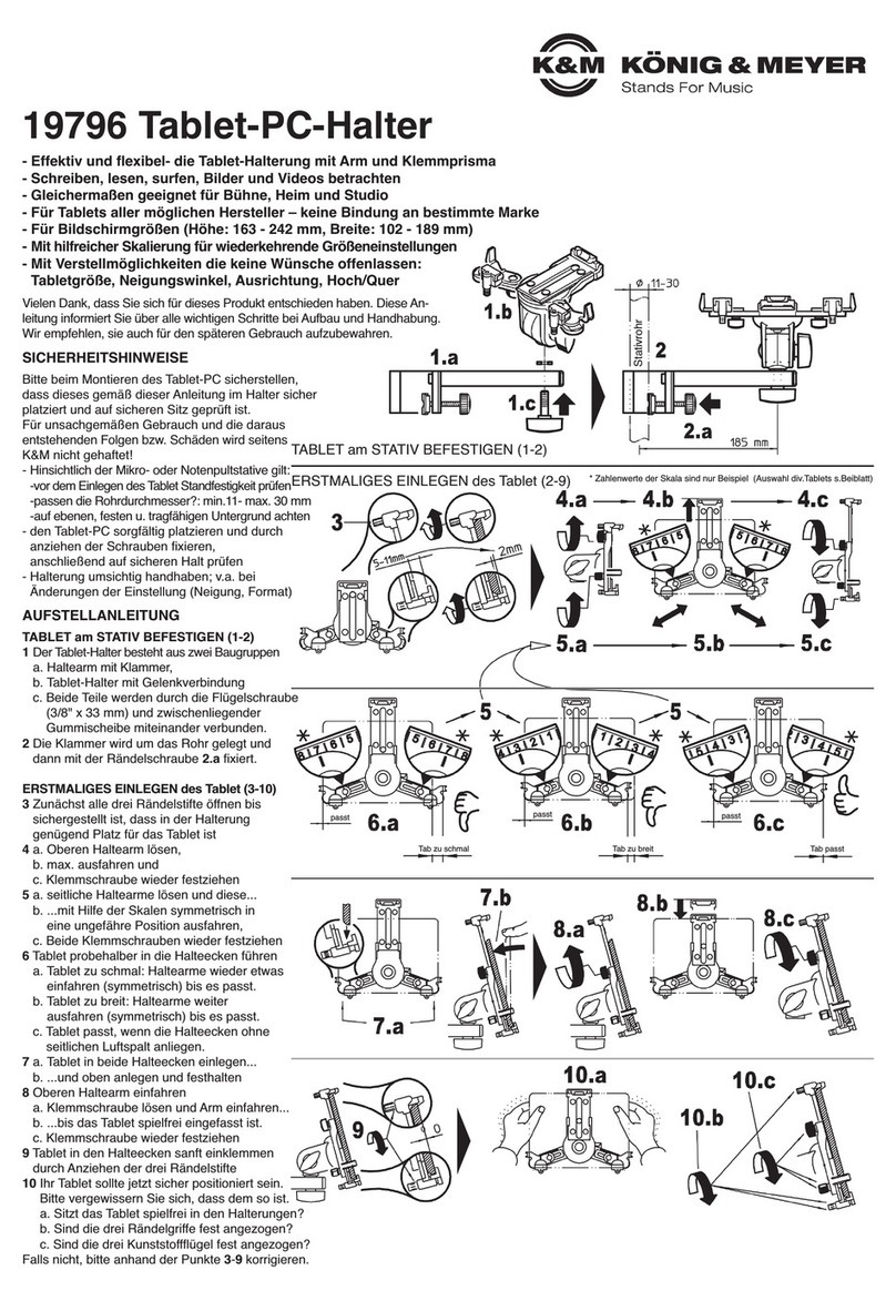 Konig & Meyer 19796 User manual