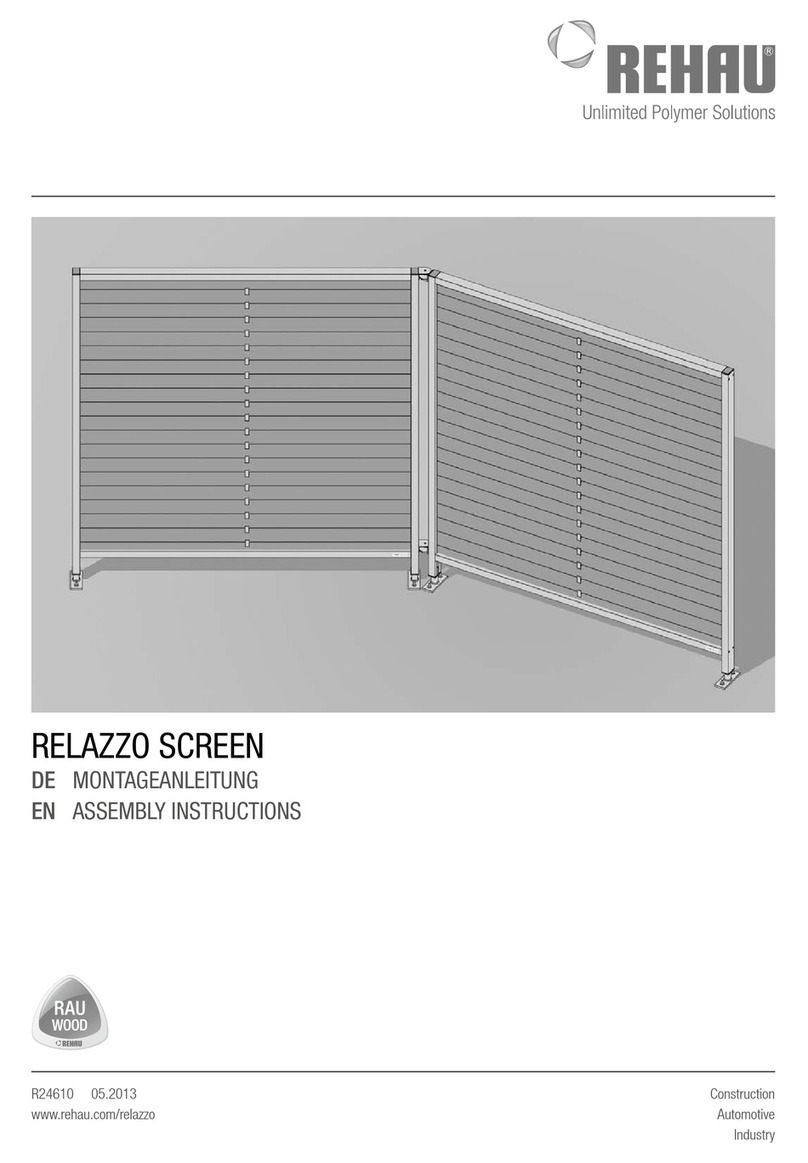 Rehau RELAZZO Assembly instructions