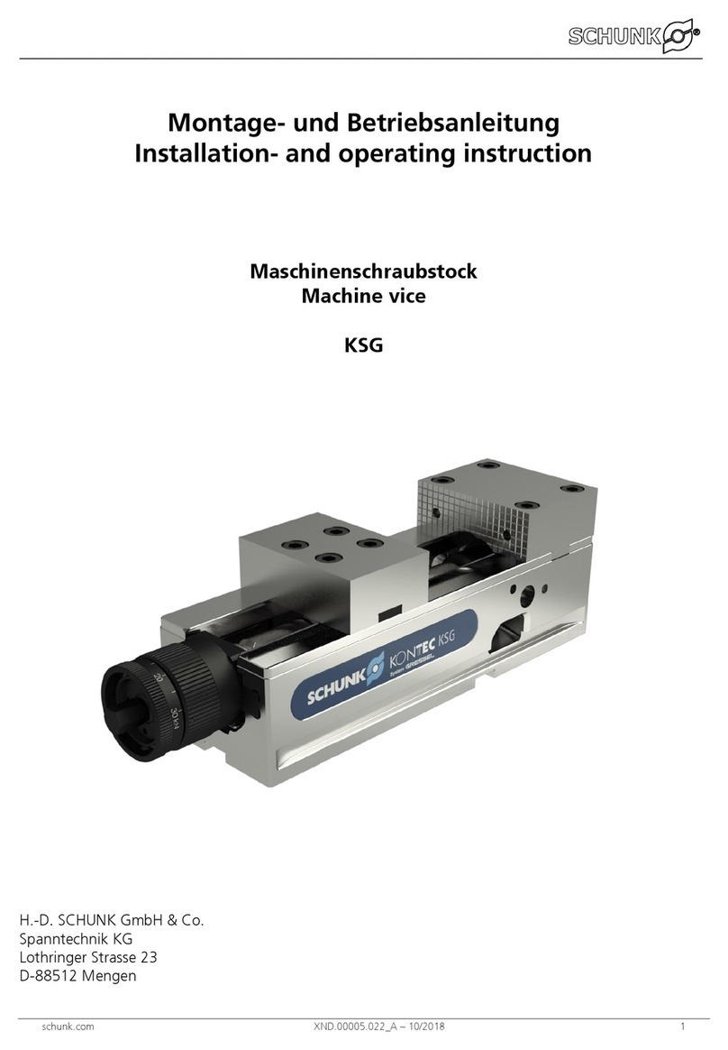 SCHUNK KSG series Installation and operating instruction