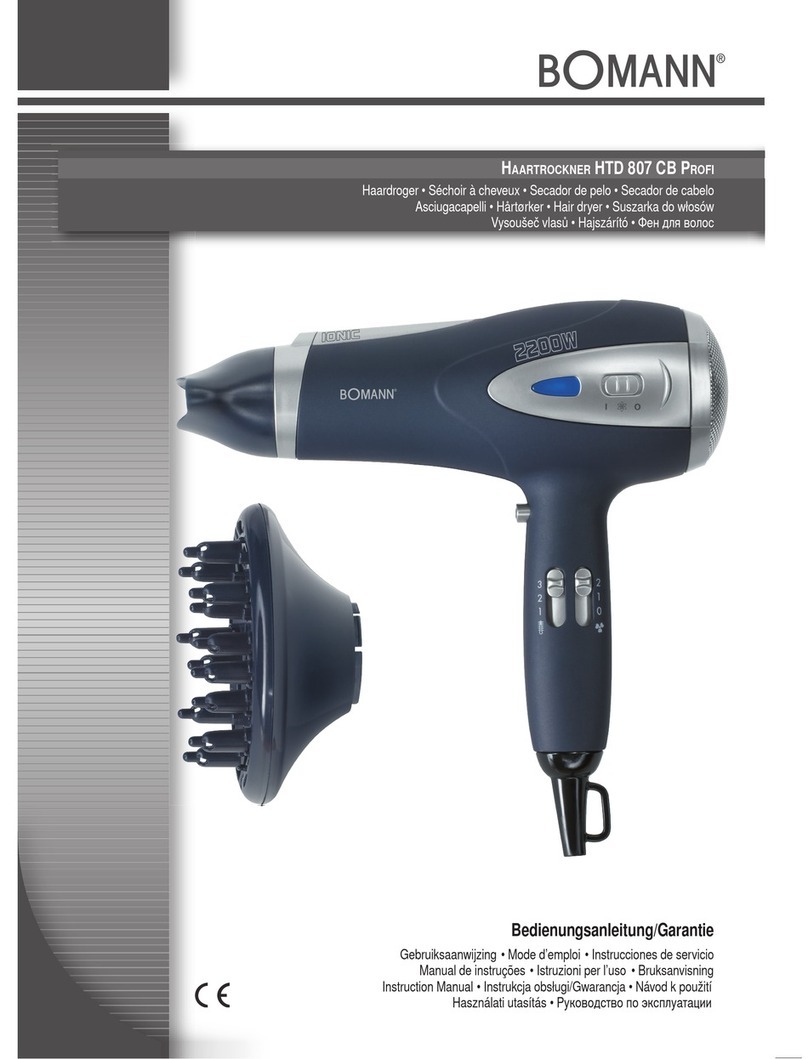 BOMANN HTD 807 CB PROFI instruction manual