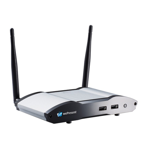 Barco wePresent WiPG-1600W user manual
