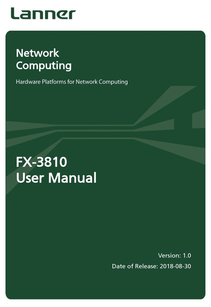 Lanner FX-3810 User manual