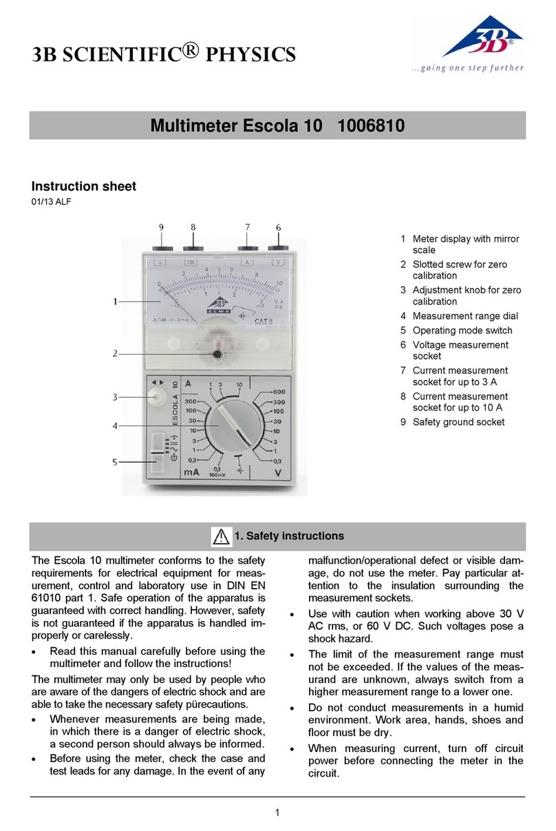 3B SCIENTIFIC PHYSICS Escola 10 instruction sheet