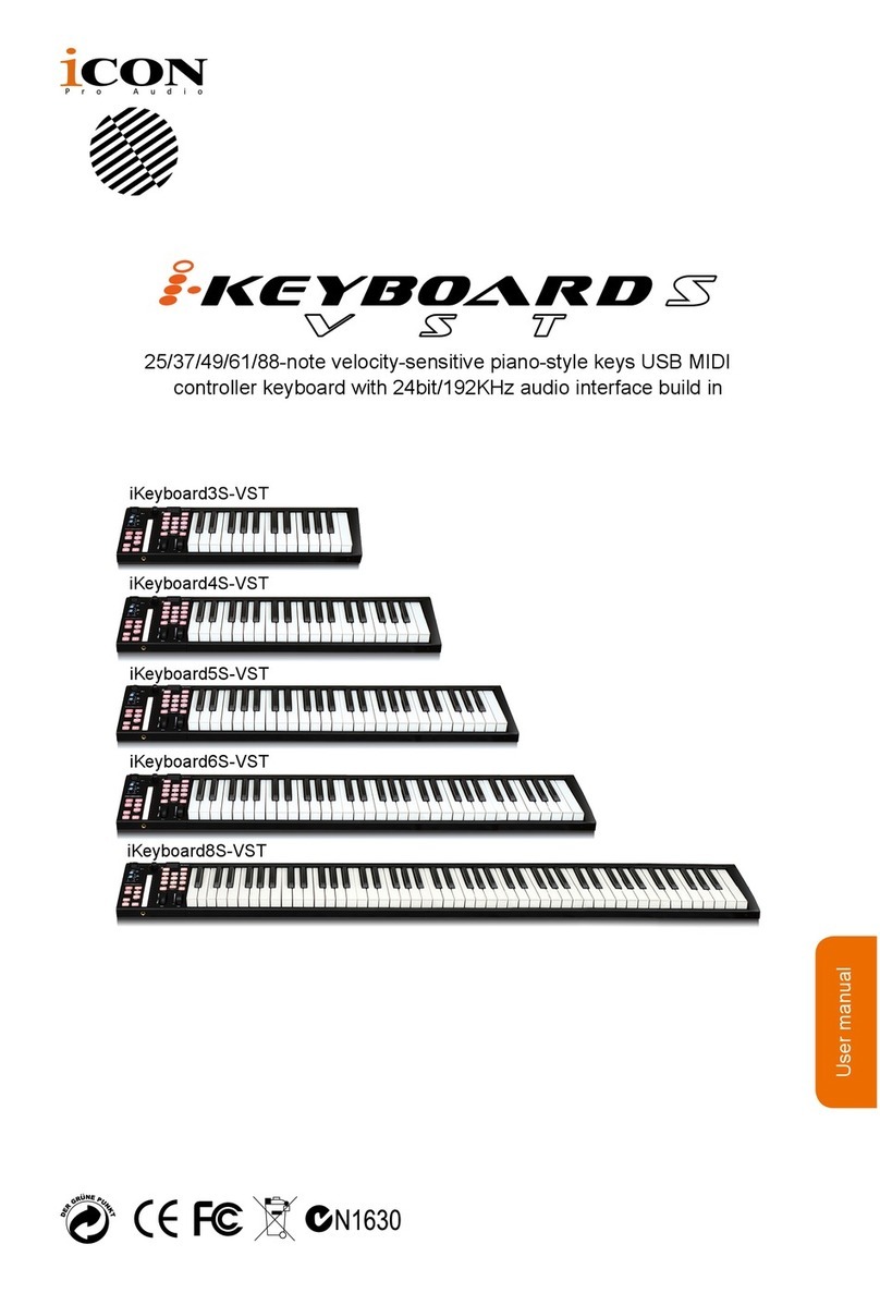 ICON iKeyboard3S-VST user manual