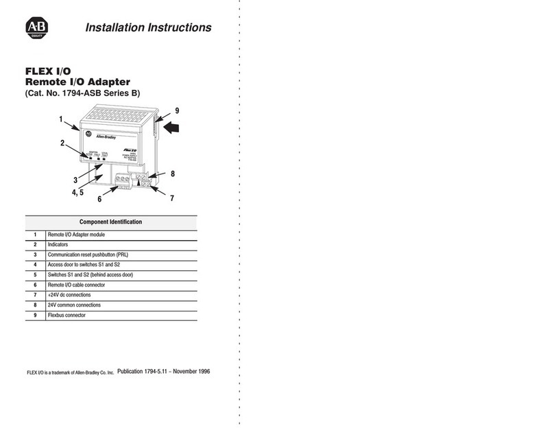 Allen-Bradley Flex I/O installation instructions