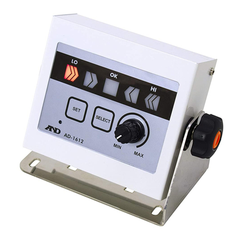 A&D AD-1612 User manual