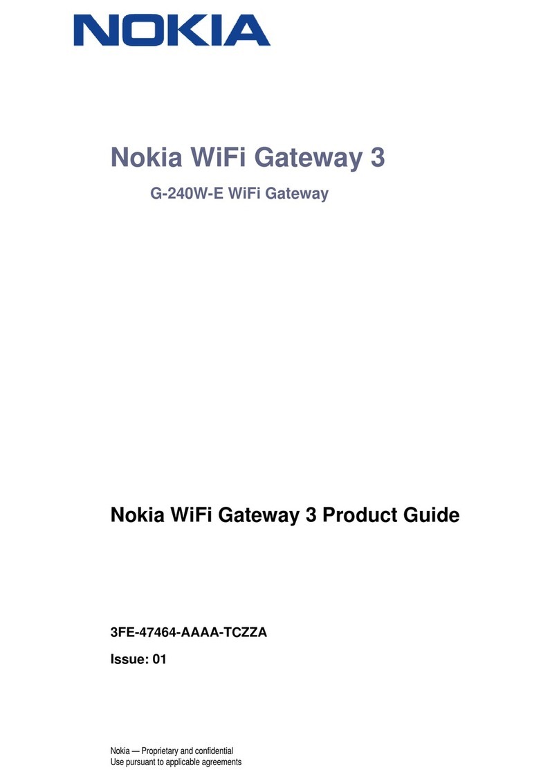 Nokia WiFi Gateway 3 Product guide