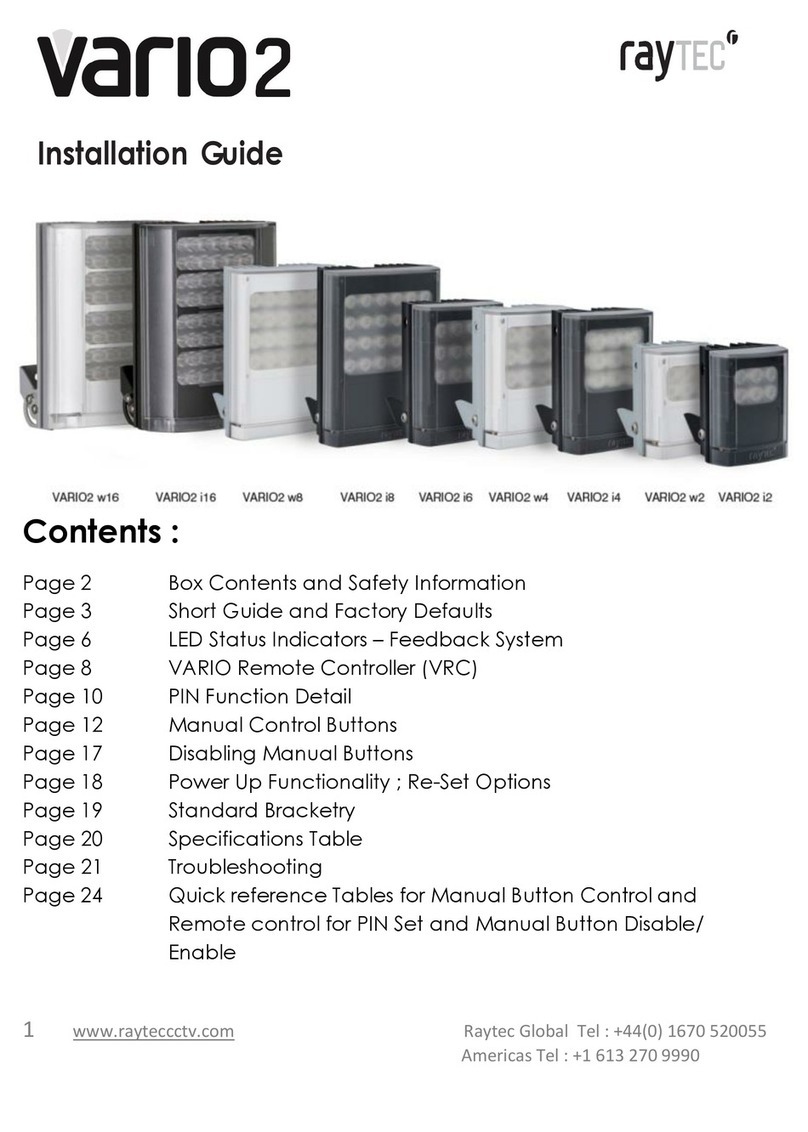 Raytec VARIO2 w16 installation guide