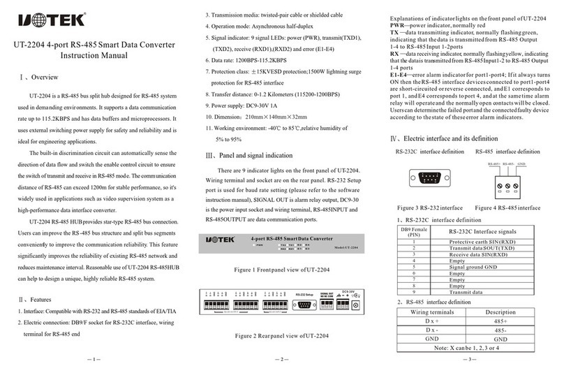 UTEK UT-2204 instruction manual
