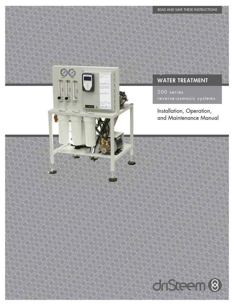 DriSteem RO-200 series Installation, operation and maintenance manual