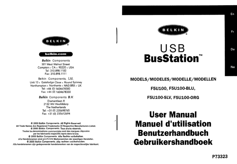 Belkin BusStation F5U100, BusStation F5U100-BLU,BusStation FW100-SLV, BusStation... User manual Belkin BusStation F5U100, BusStation F5U100-BLU,BusStation FW100-SLV, BusStation... User manual