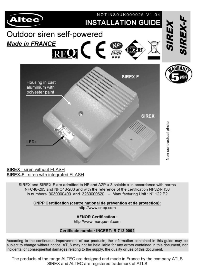 Altec SIREX installation guide