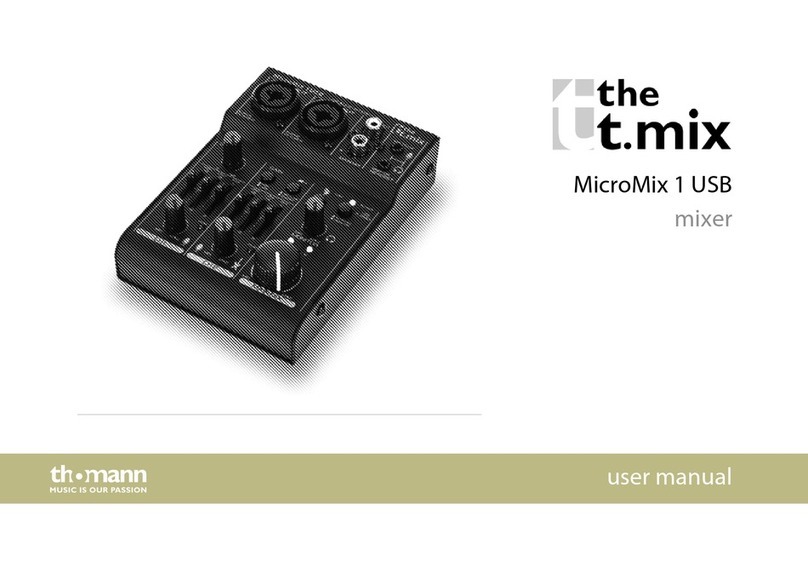 thomann MicroMix 1 USB user manual