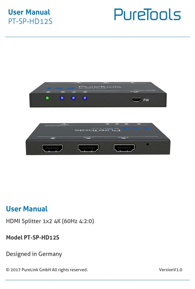 PureTools PT-SP-HD12S user manual