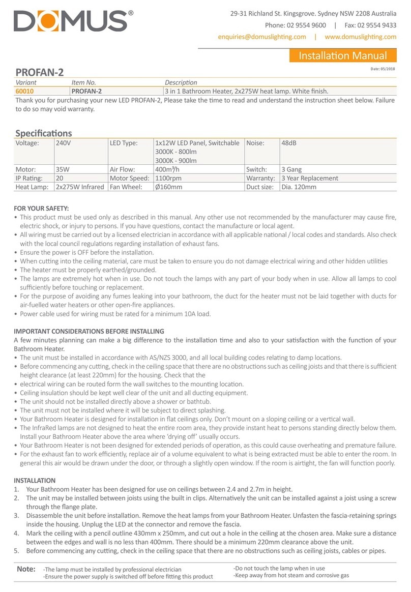 Domus PROFAN-2 User manual
