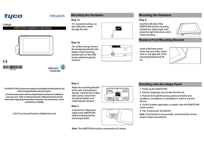 Tyco WS9TCHW User manual