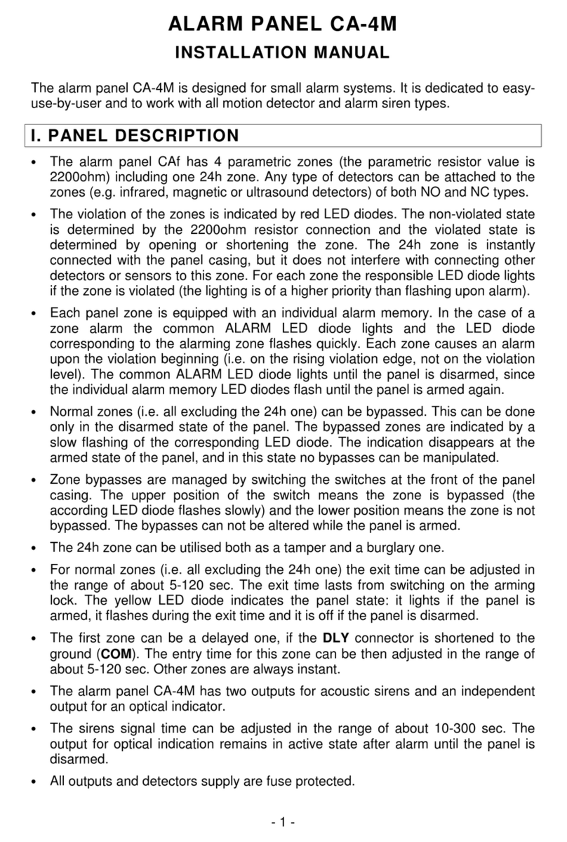 Satel CA-4M Installation guides