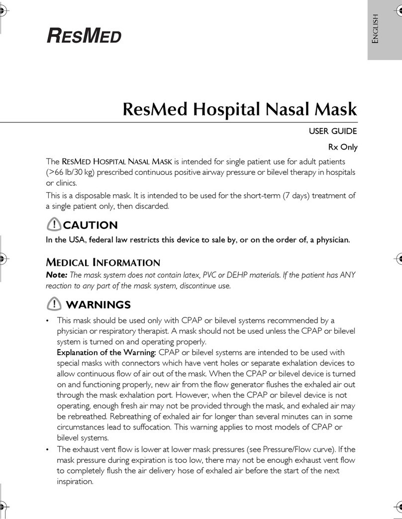 ResMed 61106 User manual ResMed 61106 User manual