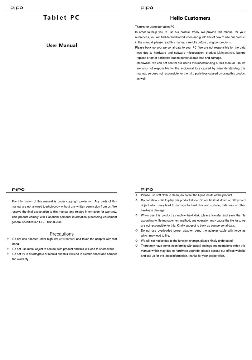 PiPO S1S User manual