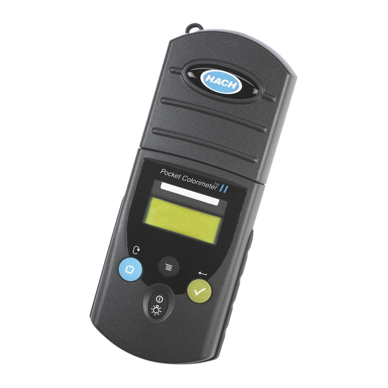 Hach POCKET COLORIMETER II User manual Hach POCKET COLORIMETER II User manual
