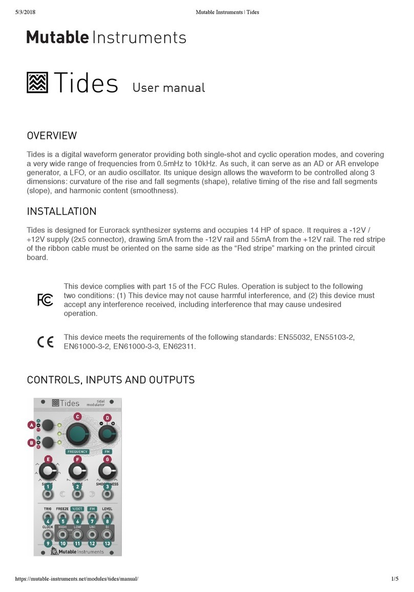 Mutable Instruments Tides User manual