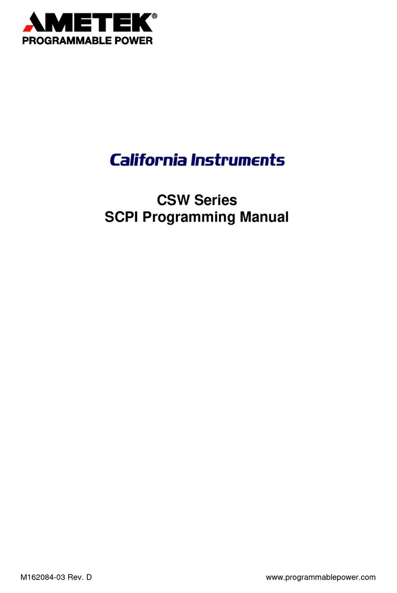 Ametek CSW Series SCPI Programming Manual
