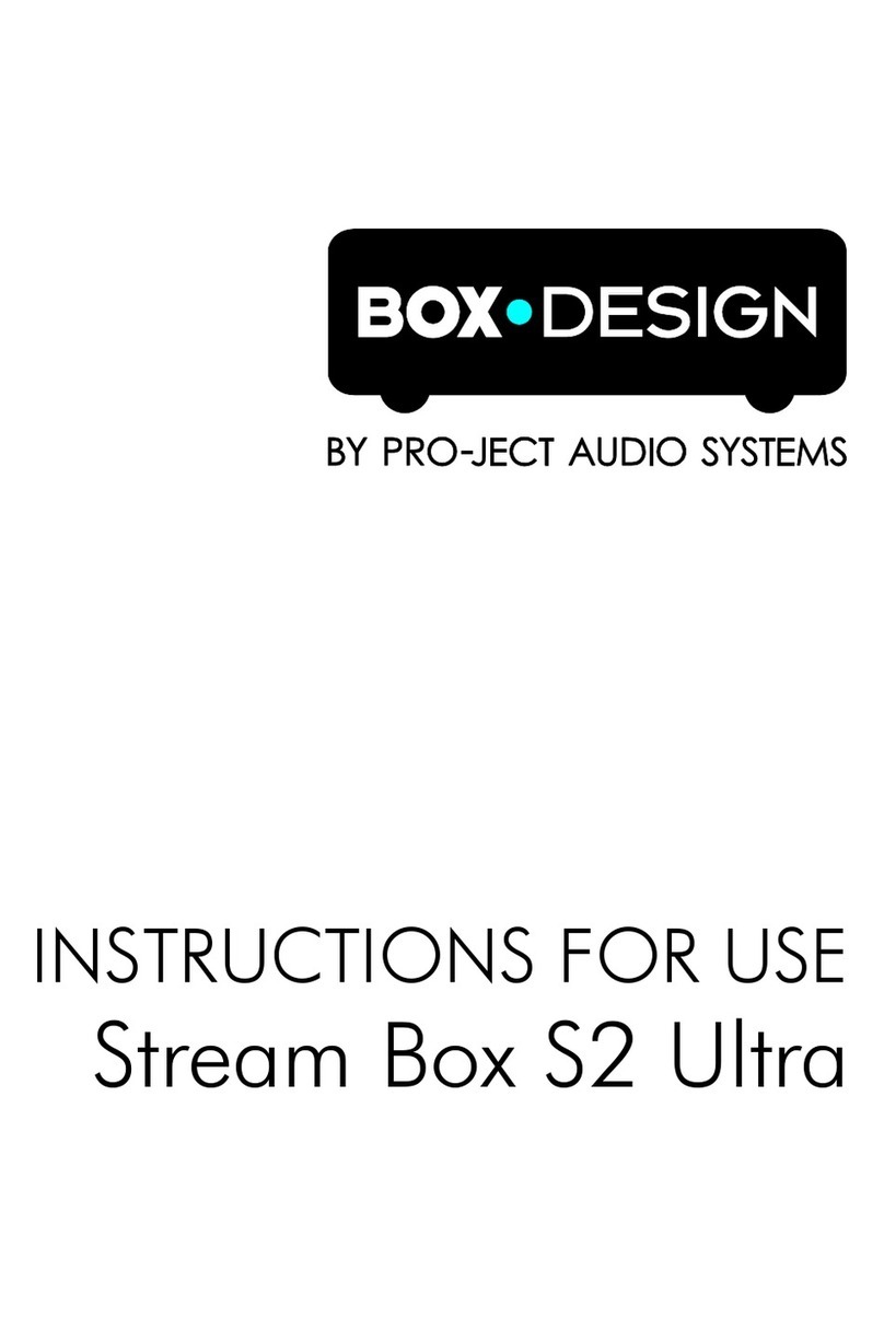 Pro-Ject Audio Systems Stream Box S2 Ultra Instructions for use