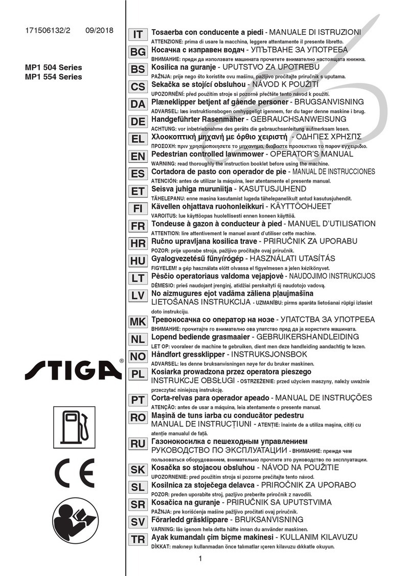 Stiga MP1 504 Series User manual