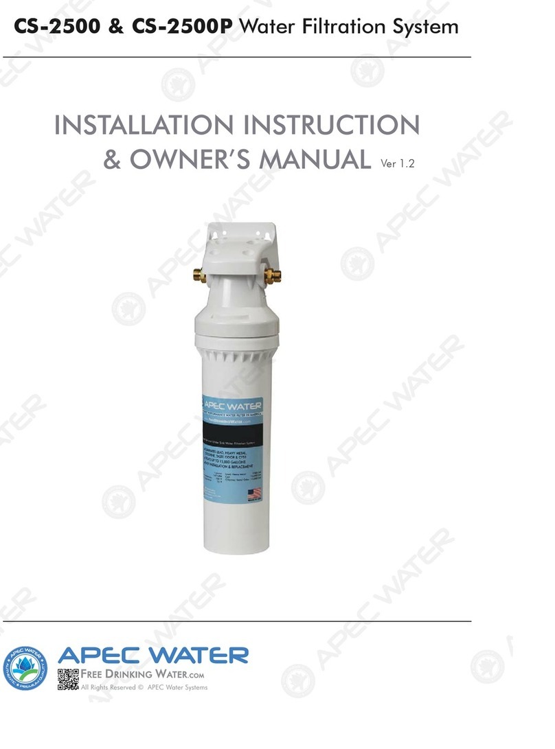 Apec Water CS-2500P Installation instructions & owner's manual Apec Water CS-2500P Installation instructions & owner's manual