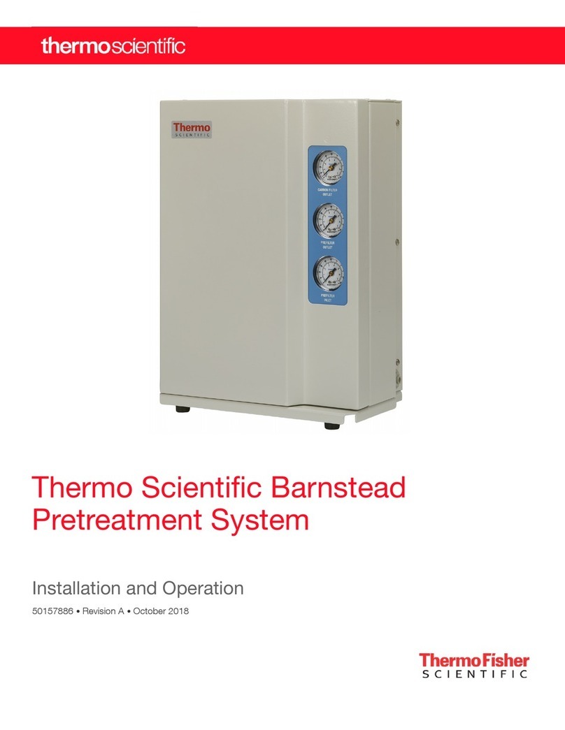 Thermo Scientific Barnstead Pretreatment System Owner's manual Thermo Scientific Barnstead Pretreatment System Owner's manual
