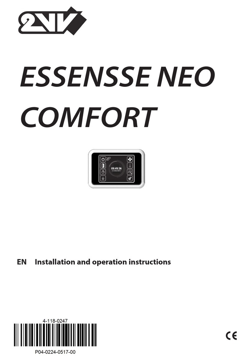 2VV ESSENSSE NEO COMFORT Installation and operation instructions