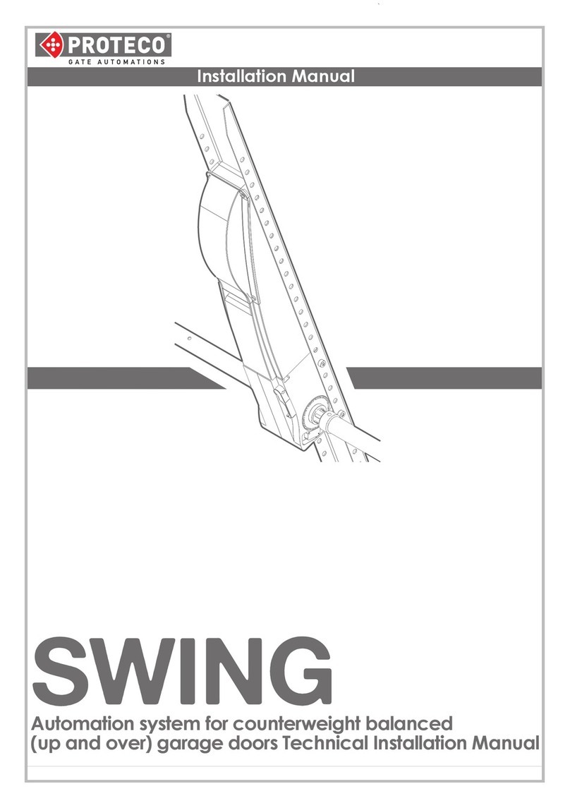Proteco SWING installation manual Proteco SWING installation manual