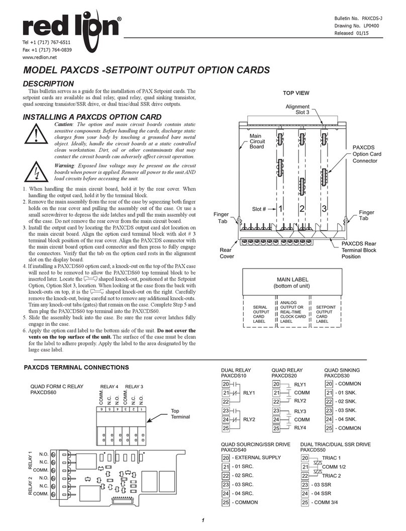 red lion PAXCDS manual