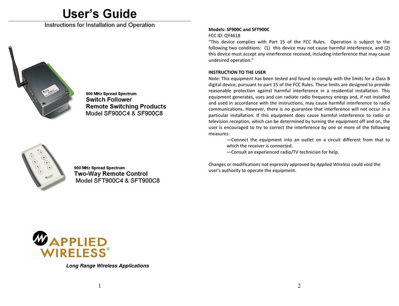 Applied Wireless SF900C user guide