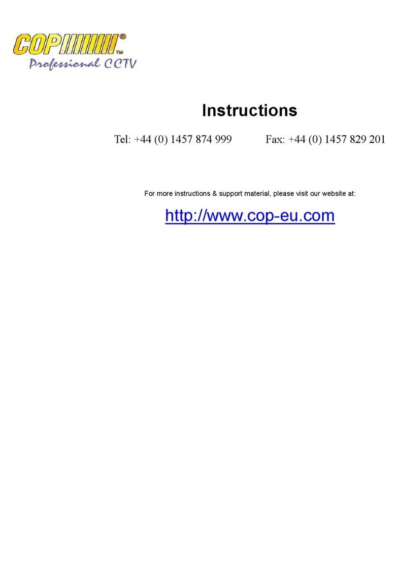 COP Security 15-W116R User manual