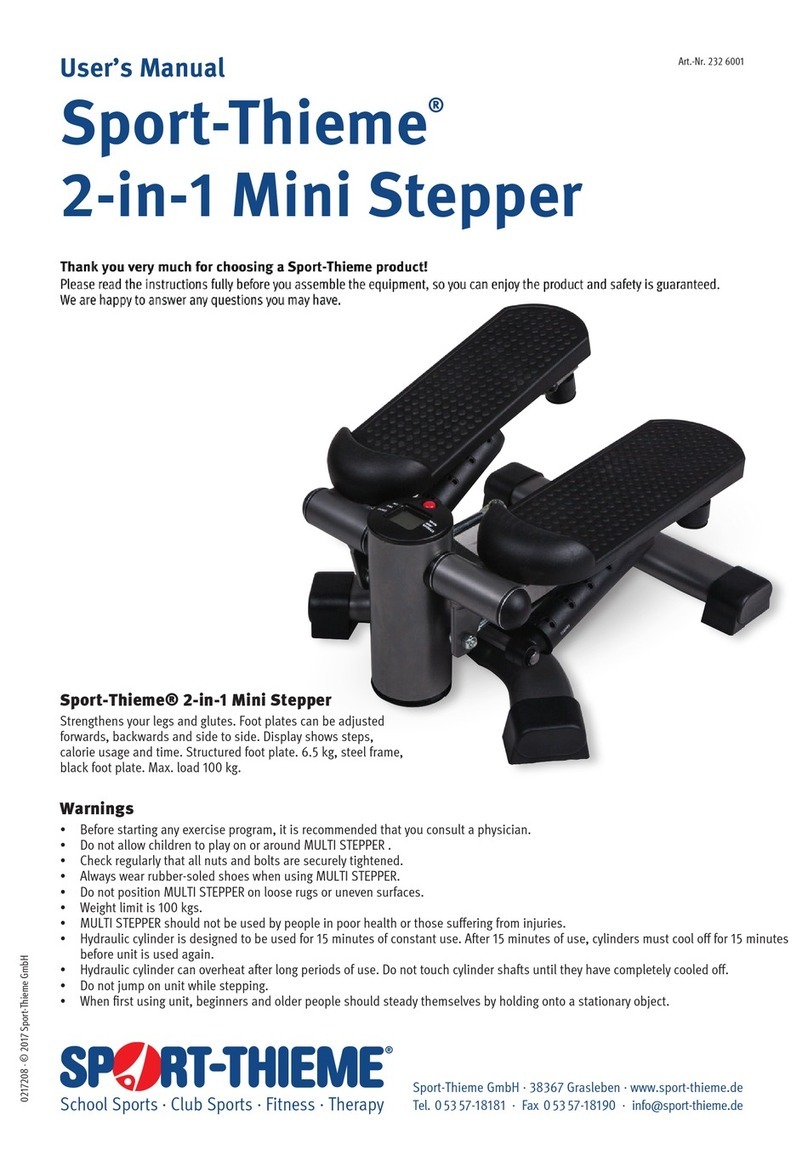 Sport-thieme 2-in-1 Mini Stepper user manual