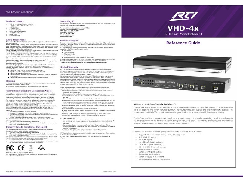 RTI VHD-4x reference guide