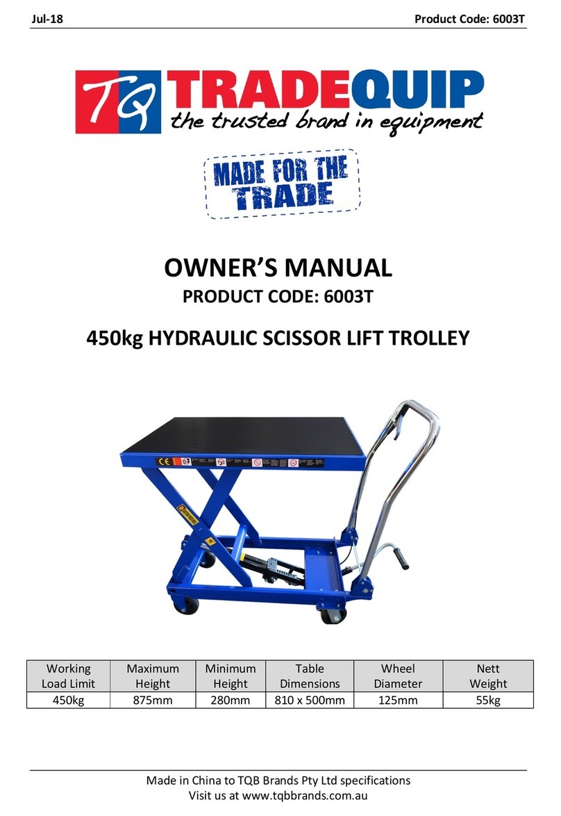 TradeQuip 6003T owner's manual