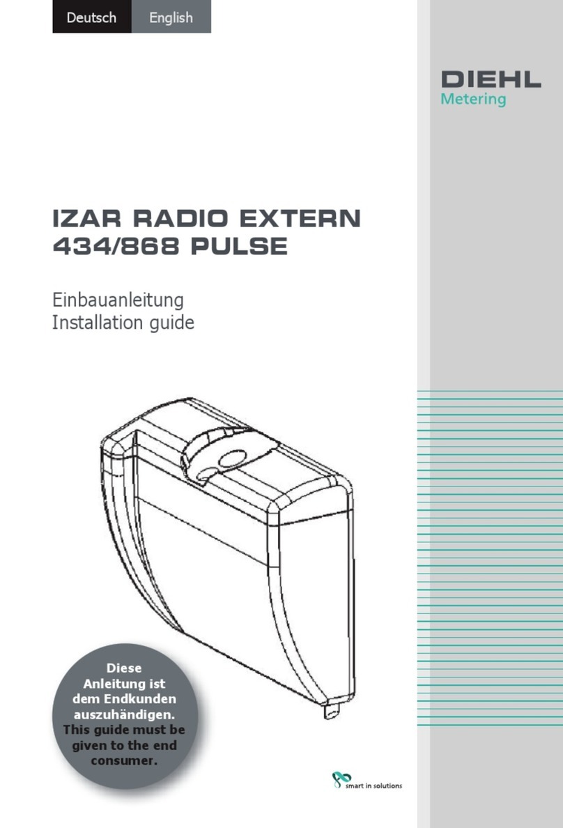 Diehl IZAR RADIO EXTERN 434/868 PULSE User manual
