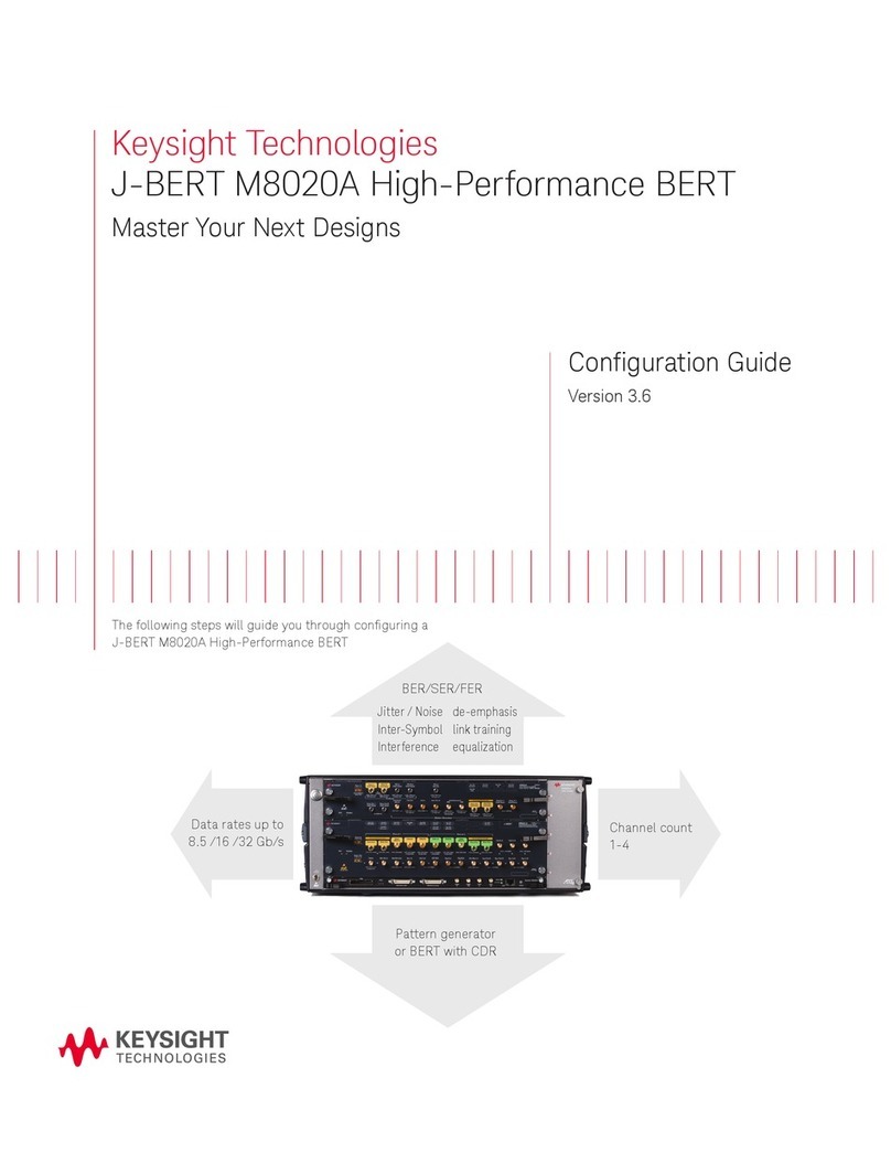 Keysight Technologies J-BERT M8020A User manual