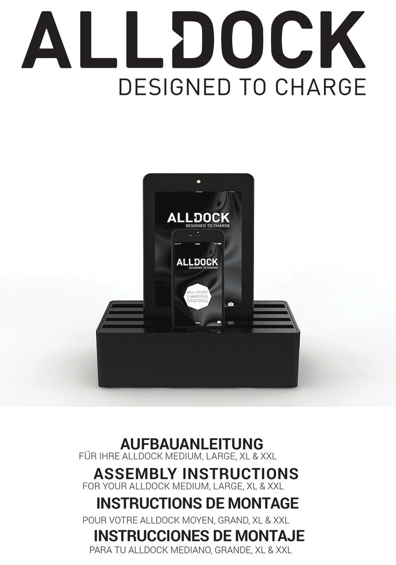 ALLDOCK ALLDOCK LARGE Assembly instructions