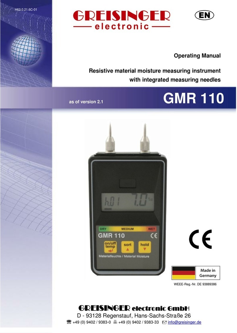 GREISINGER electronic GMR 110 operating manual