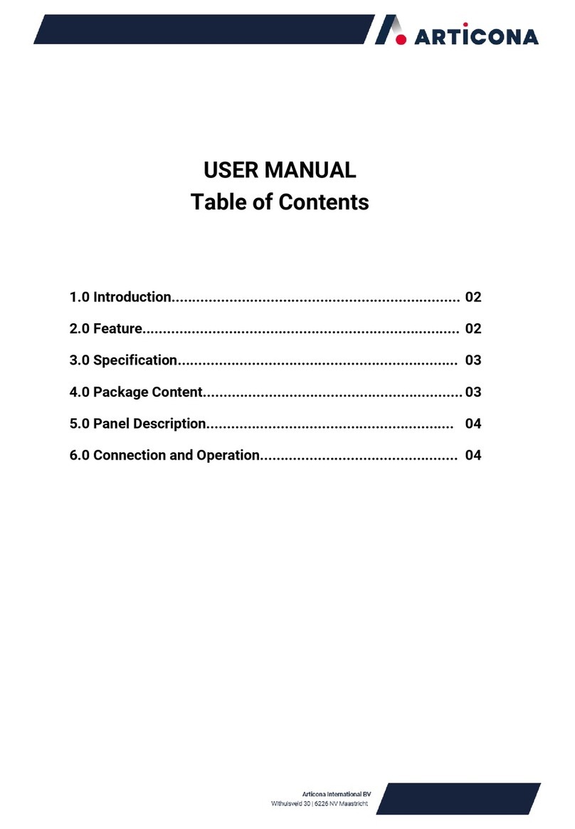 Articona 4243223 User manual