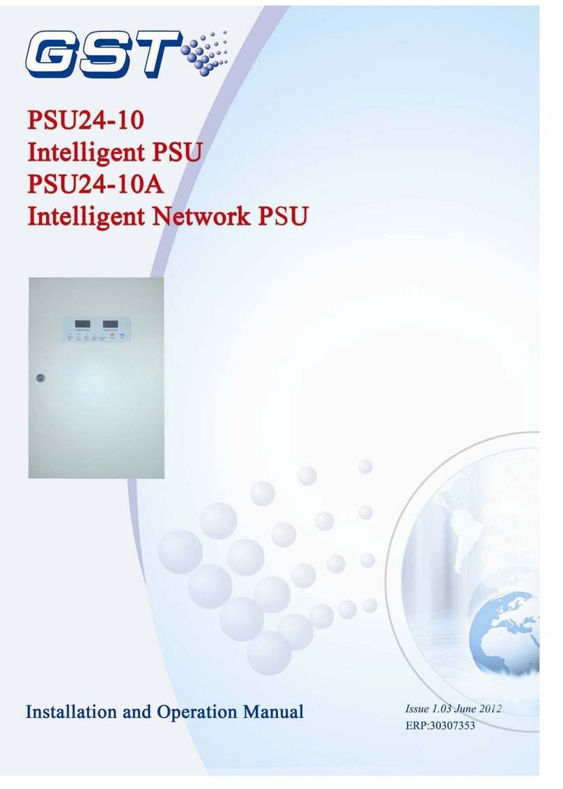 GST PSU24-10 Installation and operation manual