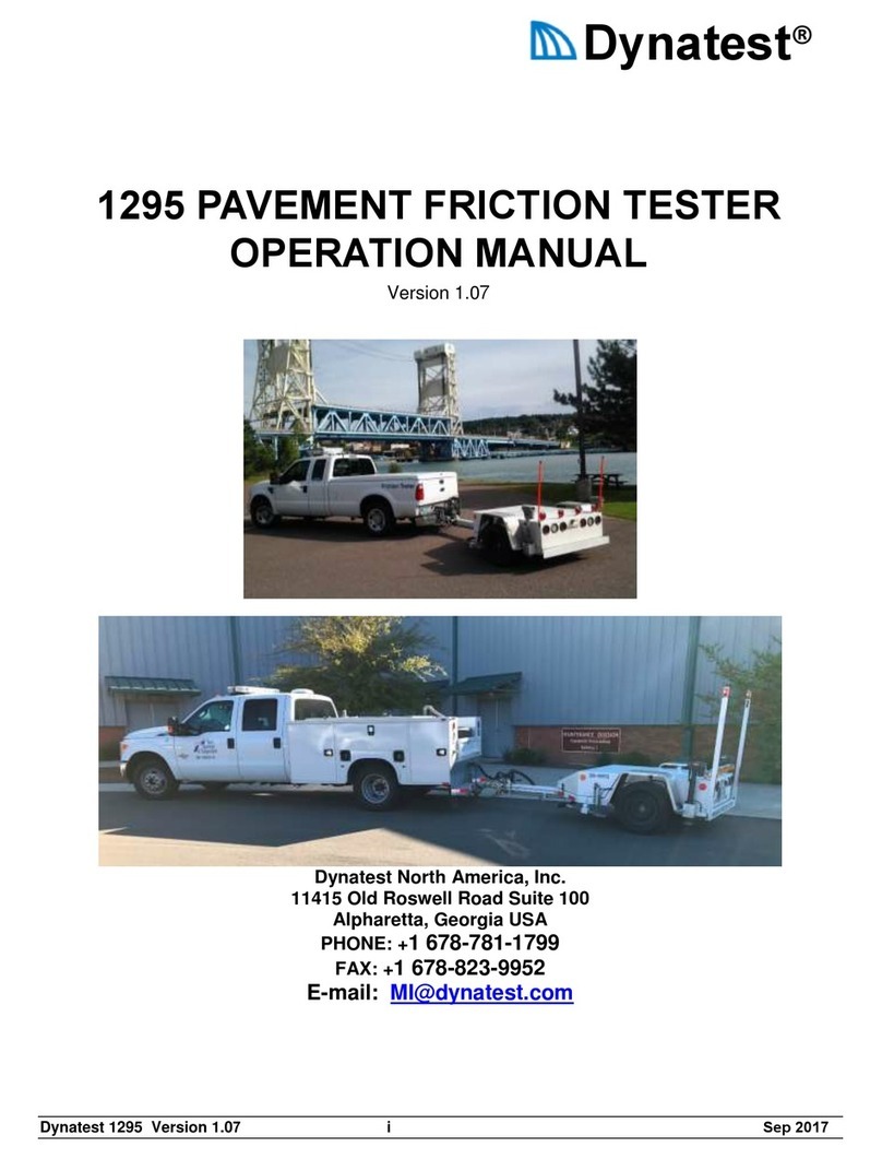 Dynatest 1295 Operation manual