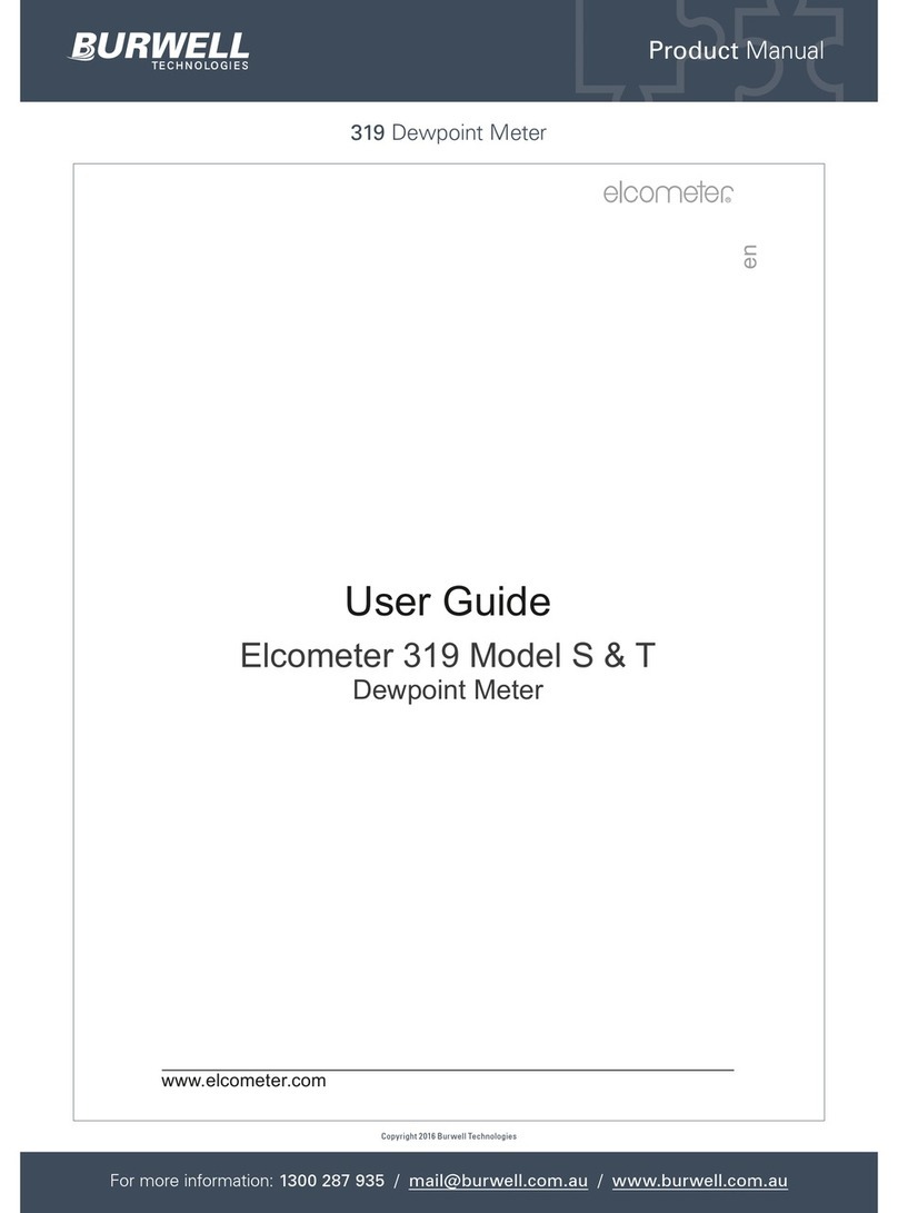 BURWELL Elcometer 319 product manual