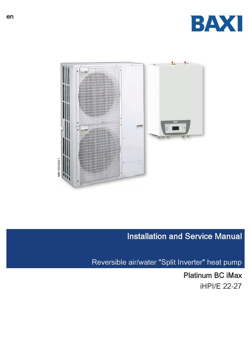 Baxi AWHP 22 TR-2 Installation and service manual