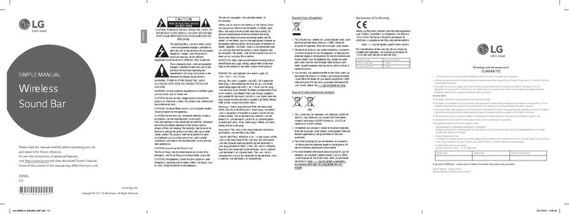 LG SJ2 Specification sheet
